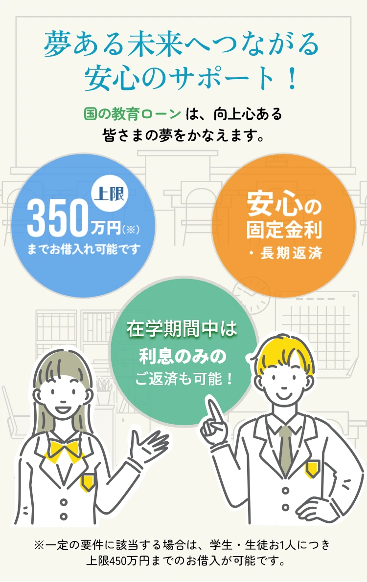 夢ある未来へつながる安心のサポート!
